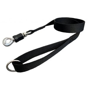 PROFIZOO Vodítko popruh JEDNOBAREVNÉ (30mm x 100cm) černá