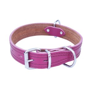 PROFIZOO Obojek HERRY obšitý (35mm x 60cm) fuchsie