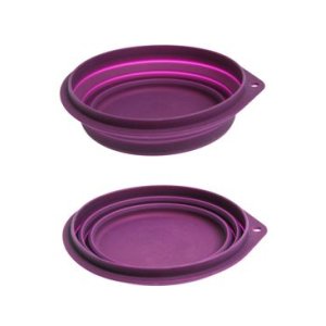 Cestovní miska silikonová růžová 500ml