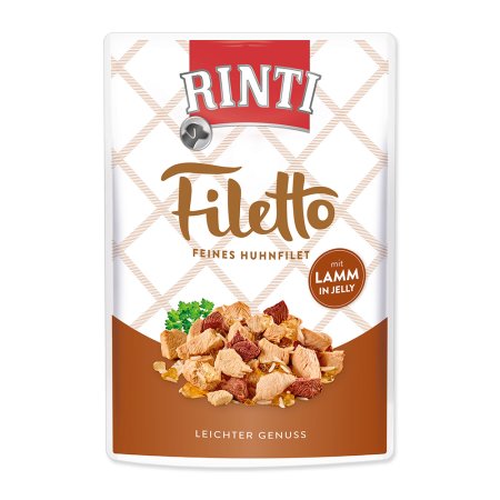 Kapsička RINTI Filetto kuře + jehně v želé 100g