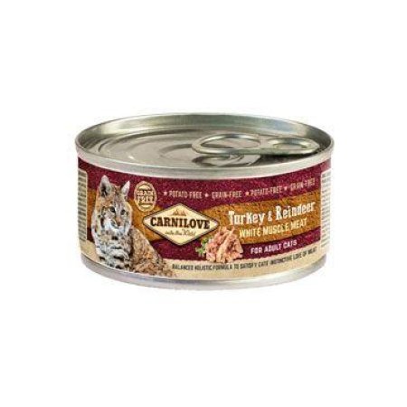 Carnilove White Muscle Meat Turkey&Reindeer Cats100g