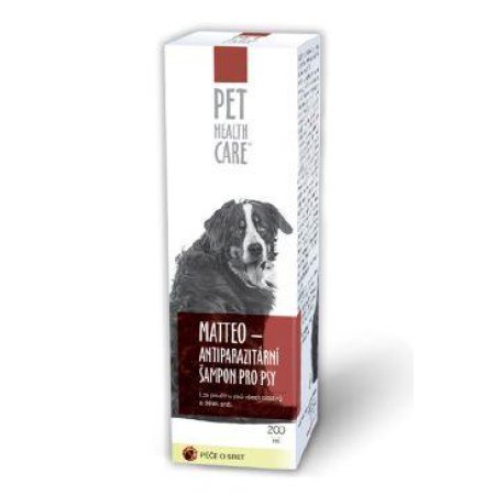 PET HEALTH CARE MATTEO - antiparaztitární šampon pro psy (200 ml)