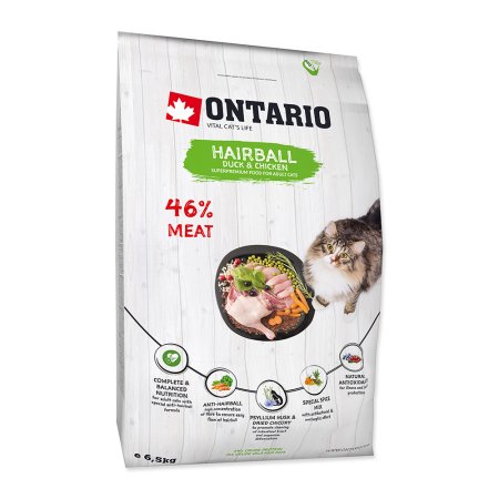 ONTARIO Cat Hairball 6,5kg