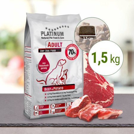 PLATINUM Natural Beef & Potato 1,5 kg