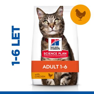 Hill’s Science Plan granule pro dospělé kočky s kuřecím 10 kg