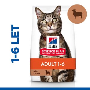 Hill’s Science Plan granule pro dospělé kočky s jehněčím a rýží 1.5 kg