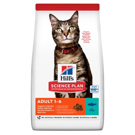 Hill’s Science Plan granule pro dospělé kočky s tuňákem 10 kg