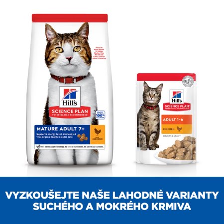 Hill’s Science Plan granule pro starší kočky s kuřecím 1.5 kg