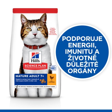 Hill’s Science Plan granule pro starší kočky s kuřecím 1.5 kg