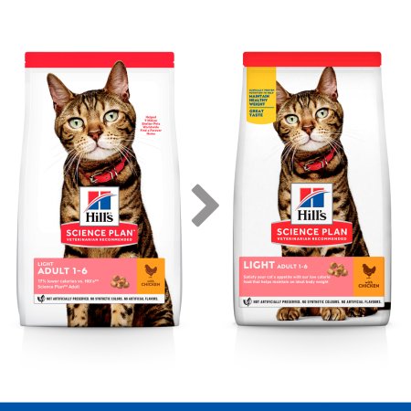 Hill’s Science Plan Light granule pro dospělé kočky s kuřecím 10 kg