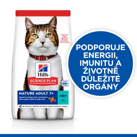 Hill’s Science Plan granule pro starší kočky s tuňákem 10 kg