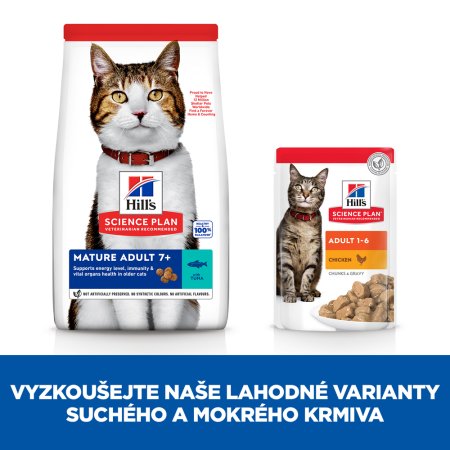 Hill’s Science Plan granule pro starší kočky s tuňákem 10 kg