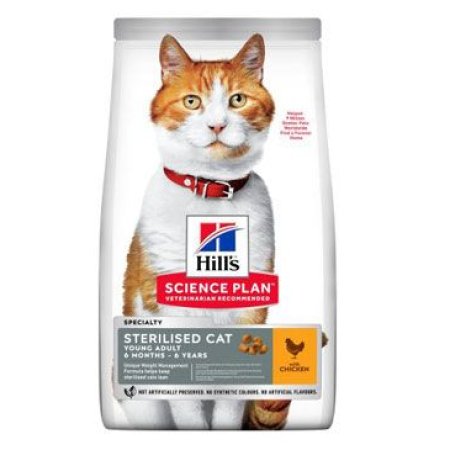 Hill’s Science Plan granule pro kastrované dospělé kočky s kuřecím 10 kg