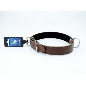 PROFIZOO Obojek STELLA, podšitý filcem (30mm x 65cm) hnědá