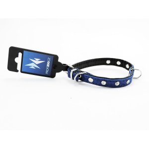 PROFIZOO Obojek zdobený kamínky (12mm x 30cm) modrá