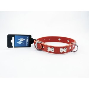 PROFIZOO Obojek zdobený kostičkami (20mm x 40cm) červená