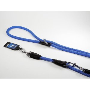 PROFIZOO Vodítko přepínací lano JEDNOBAREVNÉ (12mm x 240cm) modrá