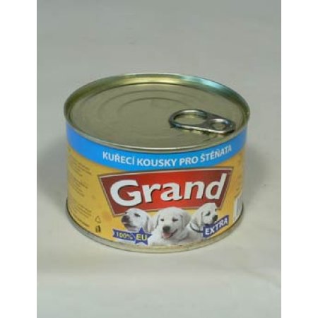 GRAND EXTRA - kuřecí kousky pro štěňata 405 g