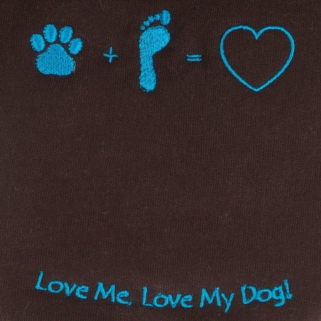 PROFIZOO Mikina Love hnědá - XS