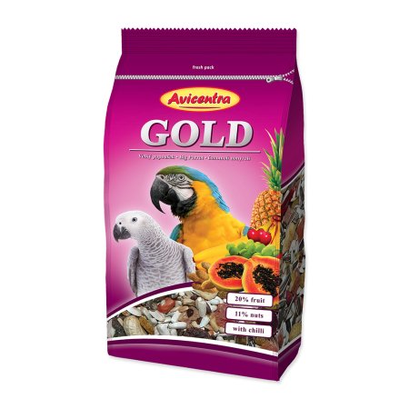 Krmivo AVICENTRA Gold pro velké papoušky 850g