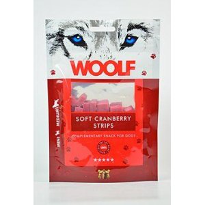 WOOLF pochoutka Soft Cranberry Strips 100g