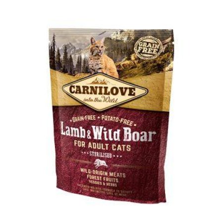 Carnilove Cat Lamb & Wild Boar Adult Sterilised 400g