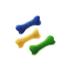 Hračka pes Kost Dentální žebrovaná plovací 16cm SP
