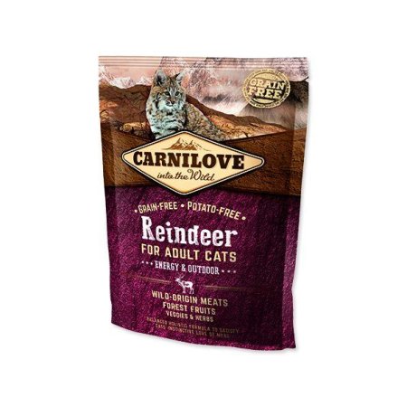 Carnilove Cat Reindeer for Adult Energy & Outdoor 400g