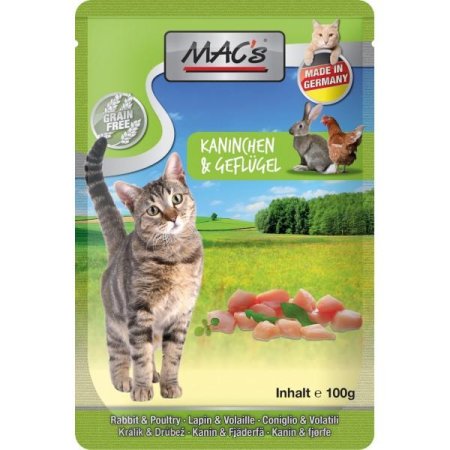 MACs Cat kapsička králík, drůbež a pampeliška 100g