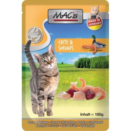 MACs Cat kapsička kachna a krevety 100g