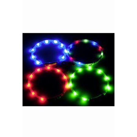 LED světelný obojek modrý obvod 20-75cm