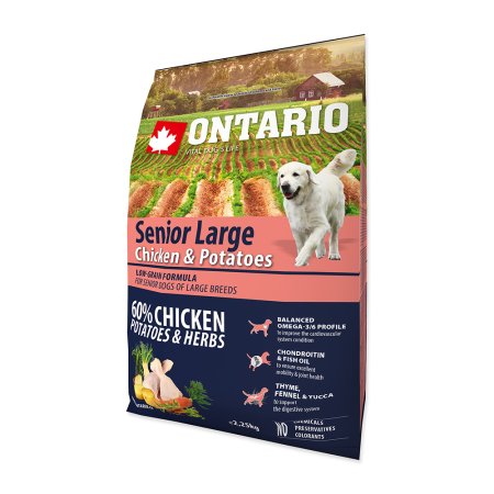 ONTARIO Senior Large Chicken & Potatoes & Herbs 2,25kg