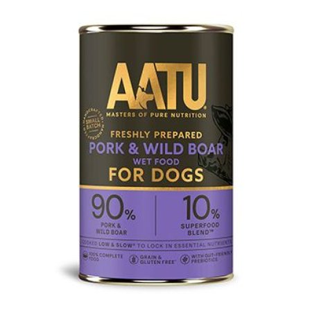 AATU Dog Wild Boar n Pork konzerva 400g