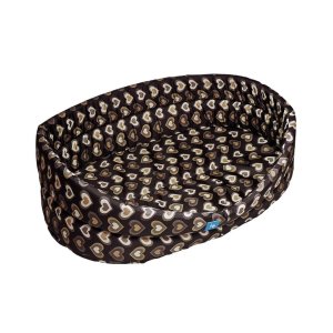 PROFIZOO Odolný Pelech Standard 100 vzor hnědá srdíčka (Spylon)