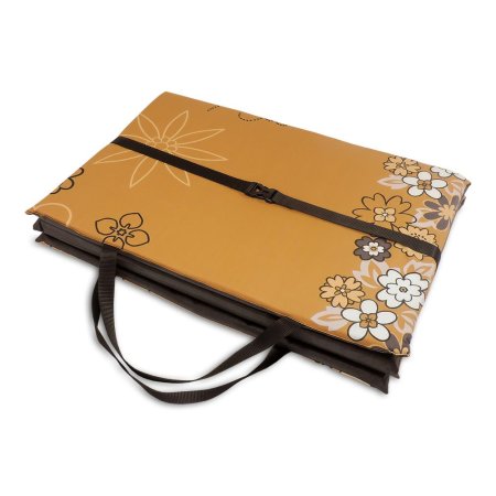 PROFIZOO Skládací Plážové Molitanové Lehátko 130cm hnědá kytka (bav)