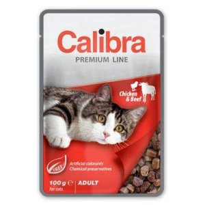 Calibra Cat kapsa Premium Adult Chicken & Beef 100g