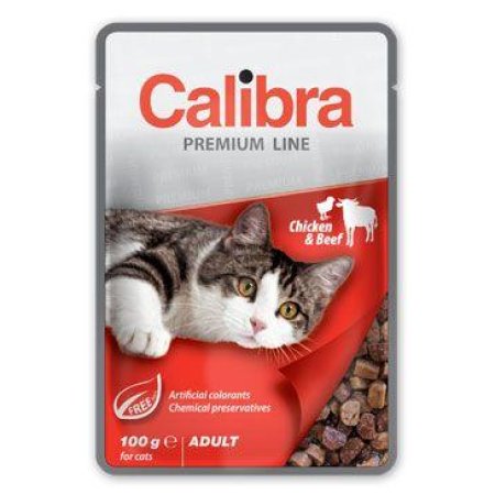 Calibra Cat kapsa Premium Adult Chicken & Beef 100g