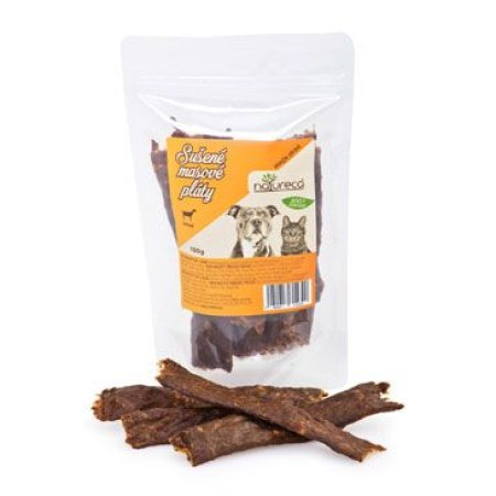 NATURECA pochoutka Masové pláty-Jehně, 100%maso 100g