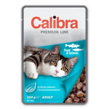 Calibra Cat kapsa Premium Adult Trout & Salmon 100g
