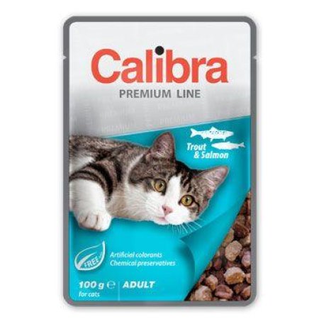 Calibra Cat kapsa Premium Adult Trout & Salmon 100g