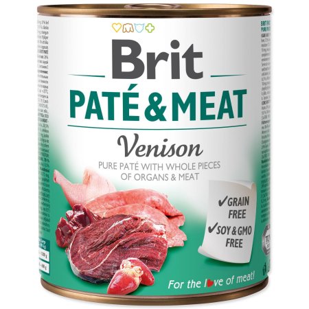 Brit Dog konz Paté & Meat Venison 800g