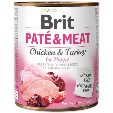 Brit Dog konz Paté & Meat Puppy 800g 