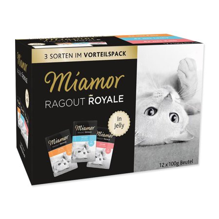 Kapsičky MIAMOR Ragout Royale multipack krůta, losos, telecí v želé 1200g