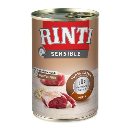 Konzerva RINTI Sensible jehně + rýže 400g