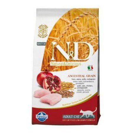 N&D Low Grain CAT Adult Chicken & Pomegranate 5kg