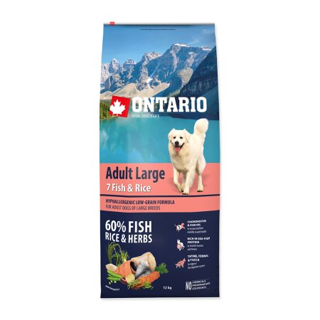 ONTARIO Adult Large Fish & Rice 12kg