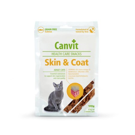 Canvit Snacks CAT Skin & Coat 100g