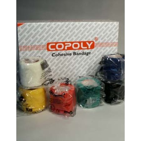 Obinadlo elast. CoPoly 5cm x 4,6m barevný MIX 12ks