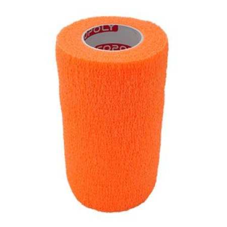 Obinadlo elastické CoPoly 10 cm x 4,6 m oranžová neon