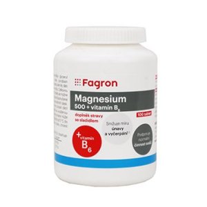 Magnesium 500mg+vit.B6 100tbl pharma White